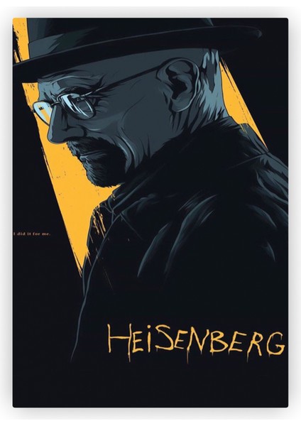 Heisenberg Breaking Bad Ahşap Poster 20X29 cm