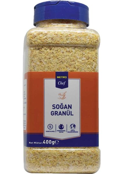 Chef Seasons Soğan Granül 400 gr Mutfak Şef Pasta Tatlı Tuzlu