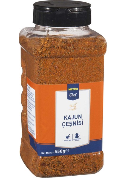 Metro Chef Kajun Çeşnisi 550 gr Mutfak Şef Pasta Tatlı Tuzlu Baharat