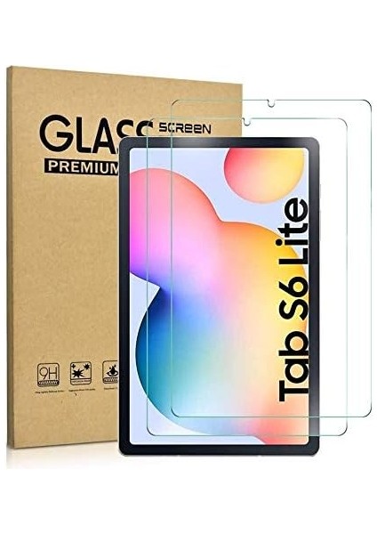 Samsung Galaxy Tab S6 Lite 10.4 Inç SM-P610 - P615 Uyumlu Ekran Koruyucu Şeffaf Cam Nano Esnek Kırılmaz Ekran Camı Tam Kaplama Tablet Ekran Koruyucu Cam