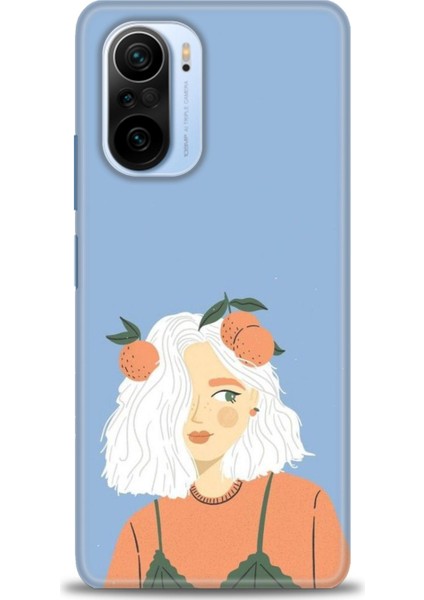 Xiaomi Mi 11I Kılıf Hd Baskılı Kılıf - Beyaz Saçlı Kız