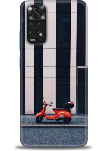 Xiaomi Redmi Note 11S Kılıf Hd Baskılı Kılıf - Kırmızı Motor
