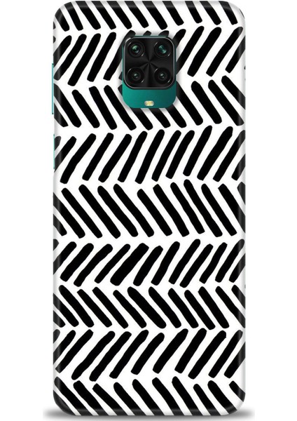 Xiaomi Redmi Note 9 Pro Kılıf Hd Baskılı Kılıf - Siyah Çubuklar
