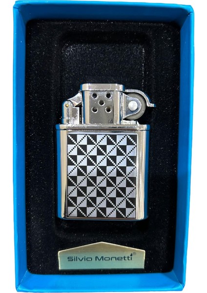 Gümüş Siyah Işlemeli Gazlı Metal Çakmak 109464 modelleri