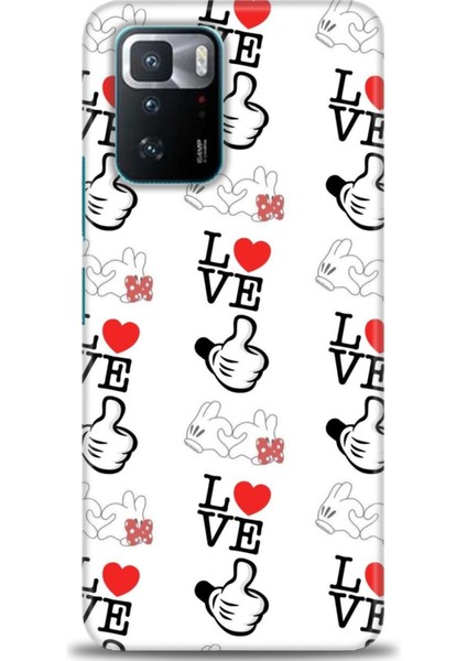 Xiaomi Poco X3 Gt Kılıf Hd Baskılı Kılıf - Love Mickey