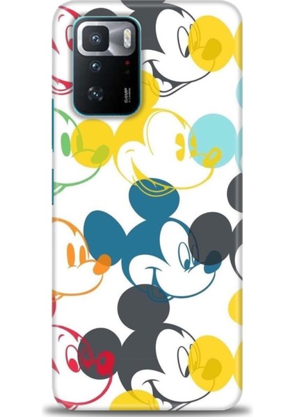 Xiaomi Poco X3 Gt Kılıf Hd Baskılı Kılıf - Renkli Mickey Mouse