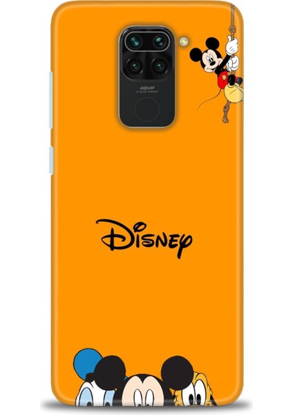 Xiaomi Redmi Note 9 Kılıf Hd Baskılı Kılıf - Turuncu Disney