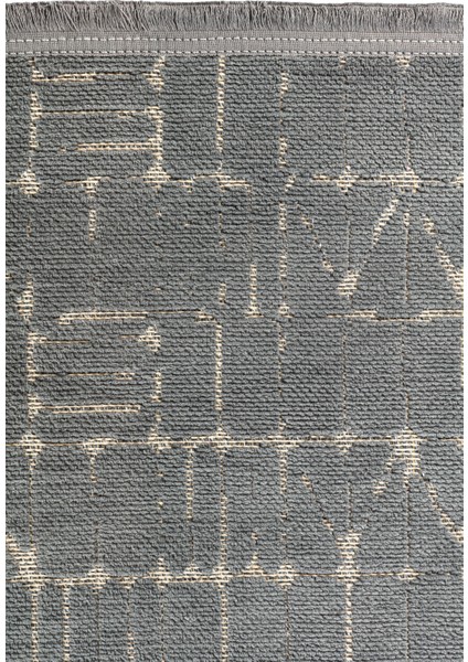 Garden 8206 Antrasit Yıkanabilir Kesme Yolluk Koridor Halısı Kaymaz Çocuk Odası Halı Kilim indirimleri