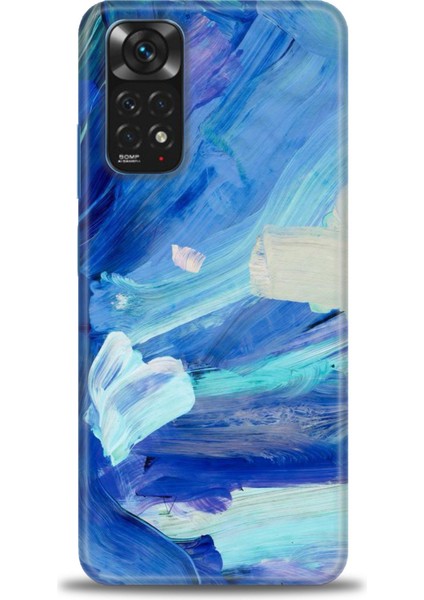 Xiaomi Redmi Note 12 4g Kılıf Hd Baskılı Kılıf - Mavi Beyaz