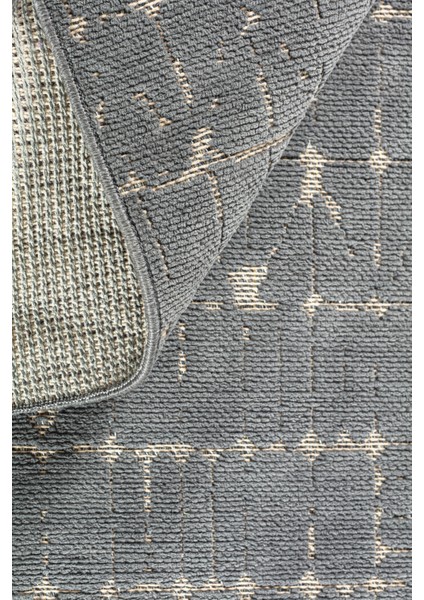 Garden 8206 Antrasit Yıkanabilir Kesme Yolluk Koridor Halısı Kaymaz Çocuk Odası Halı Kilim fırsatları