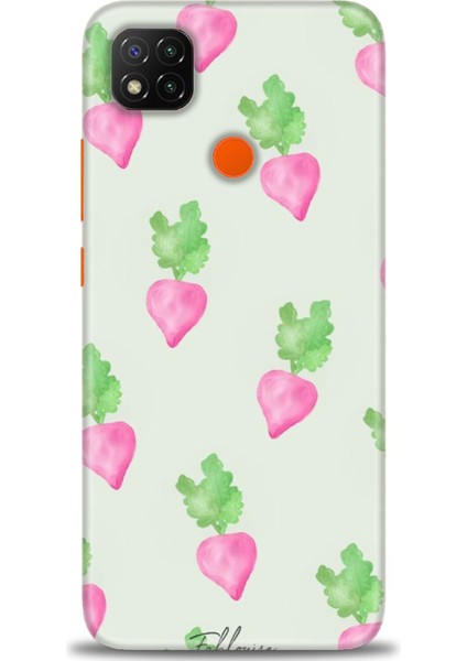 Xiaomi Redmi 9c Kılıf Hd Baskılı Kılıf - Pembe Havuçlar