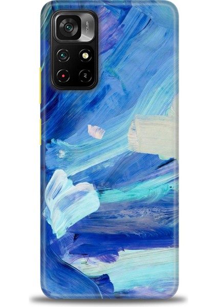 Xiaomi Redmi Note 11 Pro Plus Kılıf Hd Baskılı Kılıf - Mavi Beyaz
