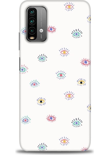 Xiaomi Redmi Note 9 4g Kılıf Hd Baskılı Kılıf - Renkli Gözler