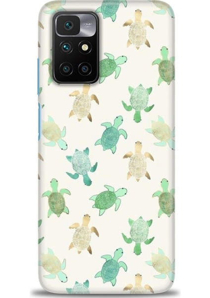 Xiaomi Redmi 10 Kılıf Hd Baskılı Kılıf - Minik Kaplumbağalar