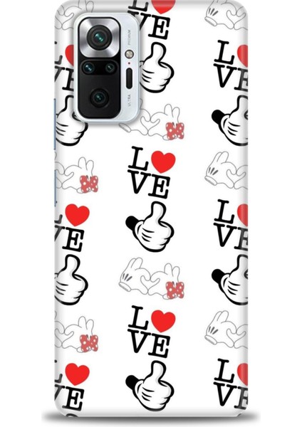Xiaomi Redmi Note 10 Pro Kılıf Hd Baskılı Kılıf - Love Mickey