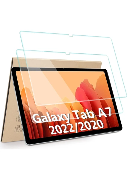 MTK Moveteck Samsung Galaxy Tab A7 10.4 Inç SM-T500 - T505 Uyumlu Ekran Koruyucu Şeffaf Cam Nano Esnek Kırılmaz Ekran Camı Tam Kaplama Tablet Ekran Koruyucu Cam