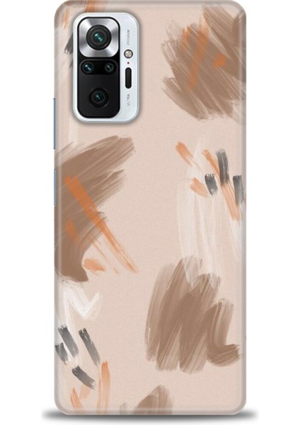 Xiaomi Redmi Note 10 Pro Kılıf Hd Baskılı Kılıf - Kahve Çizgiler