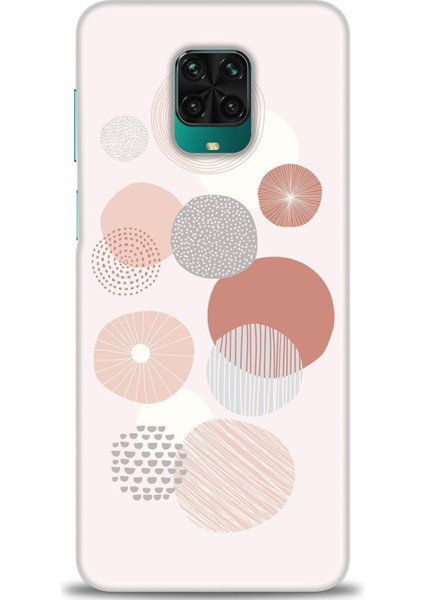 Xiaomi Redmi Note 9s Kılıf Hd Baskılı Kılıf - Pembe Daireler