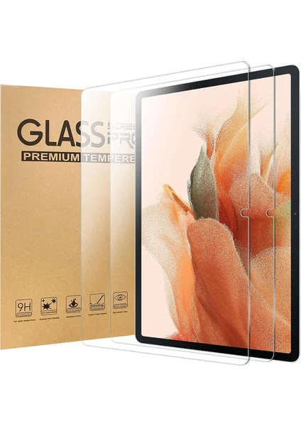 MTK Moveteck Samsung Galaxy Tab S7 Plus Tab S7 Fe Lte 12.4 Inç Uyumlu Ekran Koruyucu Şeffaf Cam Nano Esnek Kırılmaz Ekran Camı Tam Kaplama Tablet Ekran Koruyucu Cam