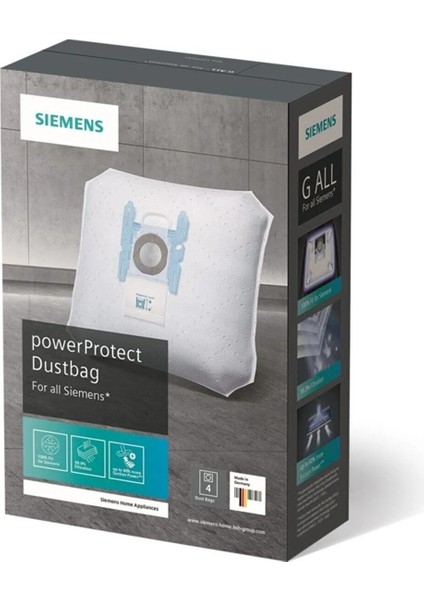 Power Protect VZ41FGALL Elektrikli Süpürge Torbası