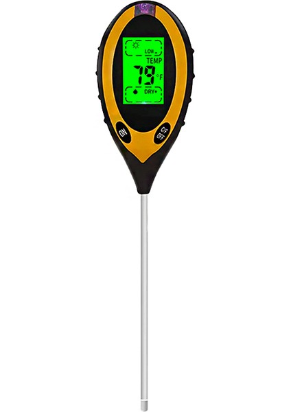 Powermaster Tr-02 Toprak Ph Nem Sıcaklık Güneş Işığı Yoğunluk Ölçer Test Cihazı 4 In 1