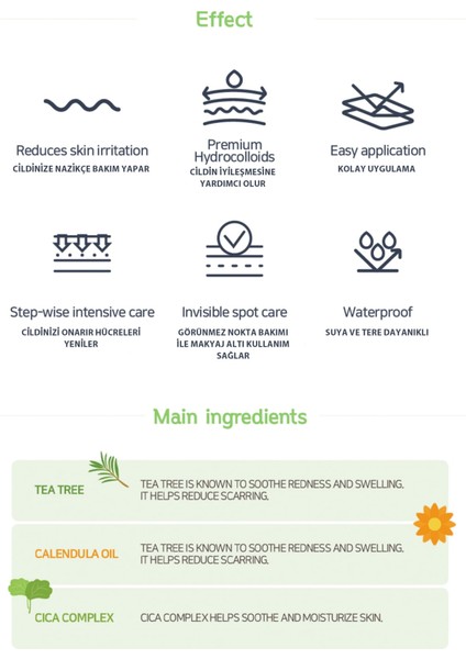 Acne Patch modelleri