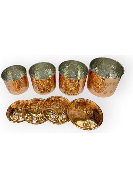 Işlemeli Bakır Safran Baharat Seti fırsatları