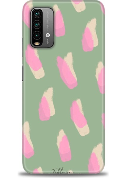 Xiaomi Redmi Note 9 4g Kılıf Hd Baskılı Kılıf - Pembe Krem