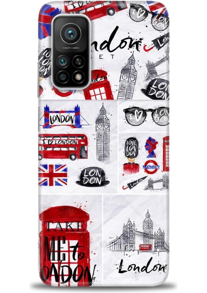 Xiaomi Mi 10T Pro Kılıf Hd Baskılı Kılıf - London Set