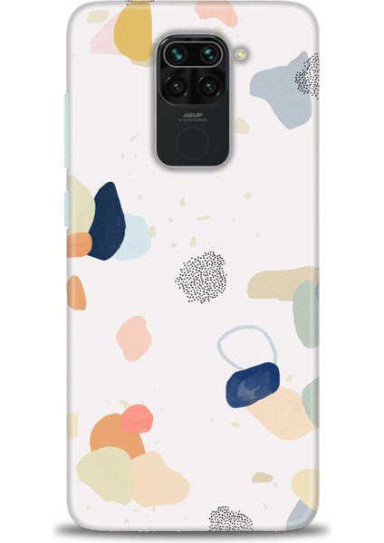 Xiaomi Redmi Note 9 Kılıf Hd Baskılı Kılıf - Benekler ve Renkler