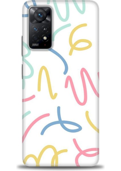Xiaomi Redmi Note 11 Pro Kılıf Hd Baskılı Kılıf - Renkli Çizgiler
