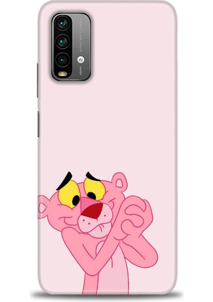 Xiaomi Redmi 9t Kılıf Hd Baskılı Kılıf - Pembe Panter