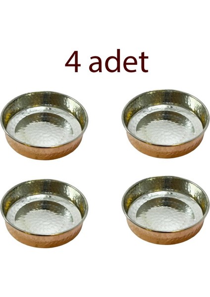 Bakır Kahvaltılık ve Çerezlik 4’lü Set