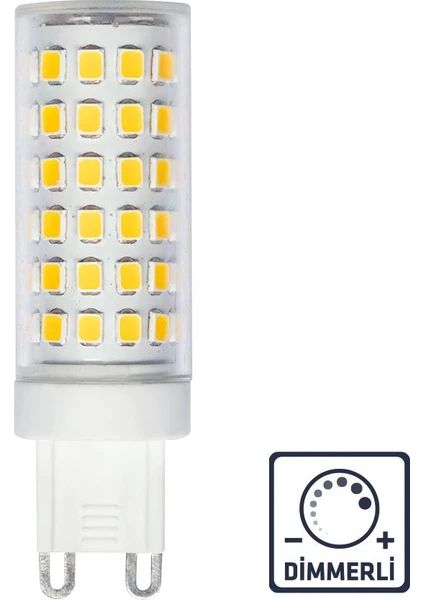 ERD-289 Uzun Mısır Şeffaf 7 W 3000K G9 LED Ampul