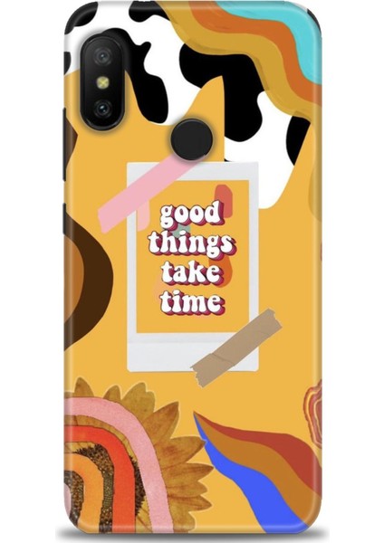 Xiaomi Mi A2 Lite Kılıf Hd Baskılı Kılıf - Take Time