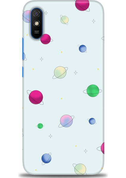 Xiaomi Redmi 9A Kılıf Hd Baskılı Kılıf - Gezegenler Çizim