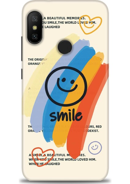 Xiaomi Mi A2 Lite Kılıf Hd Baskılı Kılıf - Smile