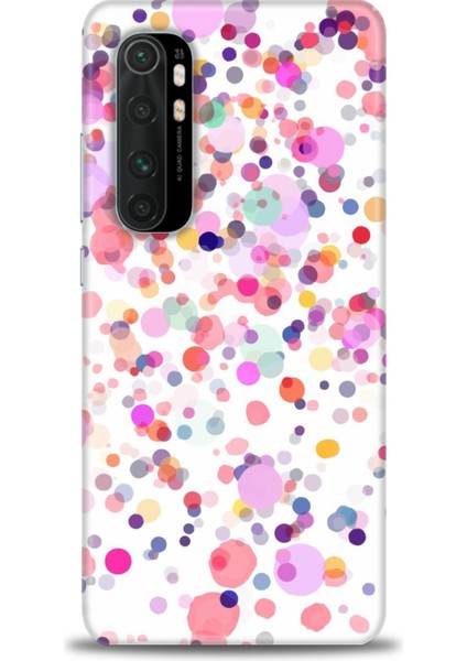 Xiaomi Mi Note 10 Lite Kılıf Hd Baskılı Kılıf - Renkli Benekler