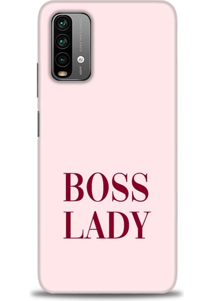 Xiaomi Redmi 9t Kılıf Hd Baskılı Kılıf - Boss Lady