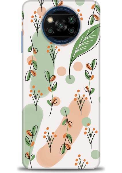Xiaomi Poco X3 Pro Kılıf Hd Baskılı Kılıf - Flower Pattern