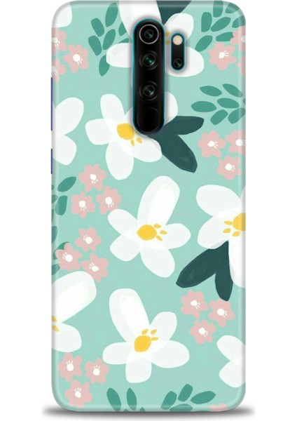 Xiaomi Redmi Note 8 Pro Kılıf Hd Baskılı Kılıf - Pembe Beyaz Papatyalar