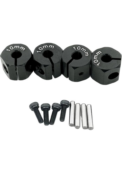 SCX10 Aksesuarları Için 4x 1:10 Ölçekli Altıgen Tekerlek 10MM (Yurt Dışından)