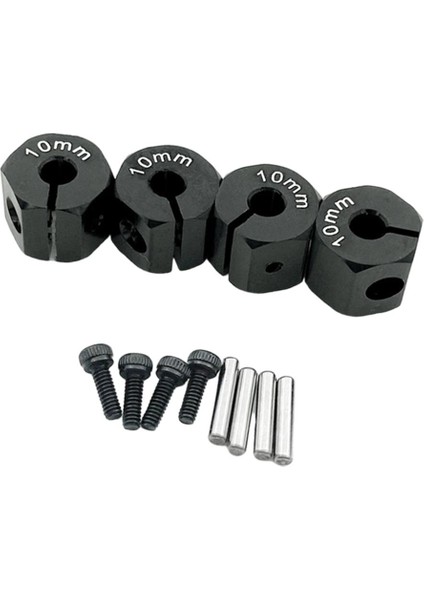 SCX10 Aksesuarları Için 4x 1:10 Ölçekli Altıgen Tekerlek 10MM (Yurt Dışından)