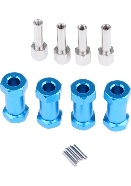 1/10 Yarış Eksenel SCX10 D90 Mavi -25MM Için 12MM Alüminyum Ğörleri (Yurt Dışından)