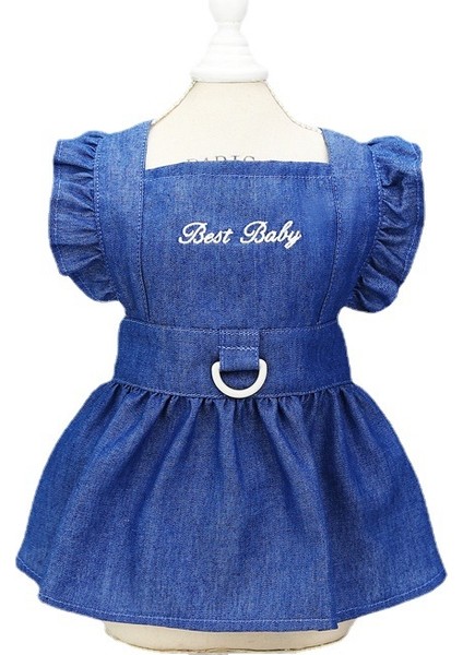 Yaşamcı Giysiler Kaplanmış Mektup Denim Eteği (Yurt Dışından)