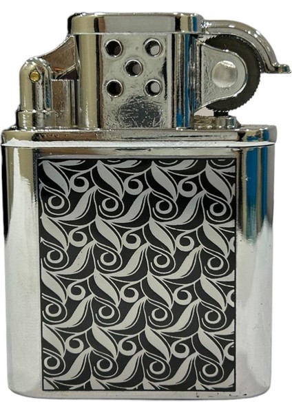 Gümüş Siyah Işlemeli Gazlı Metal Çakmak 109463 fırsatları