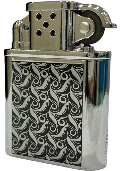 Gümüş Siyah Işlemeli Gazlı Metal Çakmak 109463 indirimleri