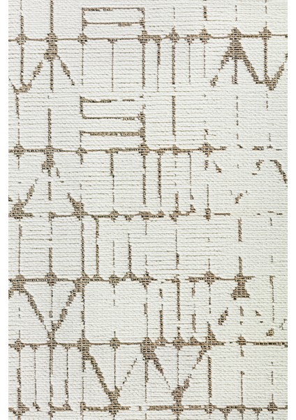 Garden 8204 Beyaz Yıkanabilir Kesme Yolluk Koridor Halısı Kaymaz Çocuk Odası Halı Kilim modelleri