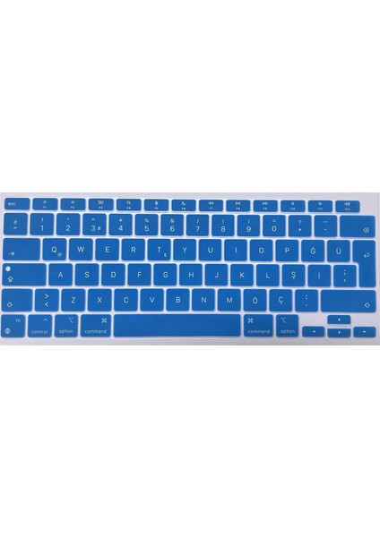 Macbook Air 13 Inç A2179 Uyumlu Türkçe Q Silikon Klavye Koruyucu 2020