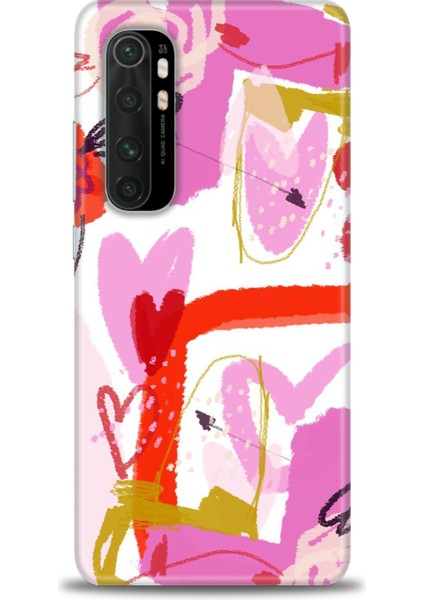 Xiaomi Mi Note 10 Lite Kılıf Hd Baskılı Kılıf - Pembeler